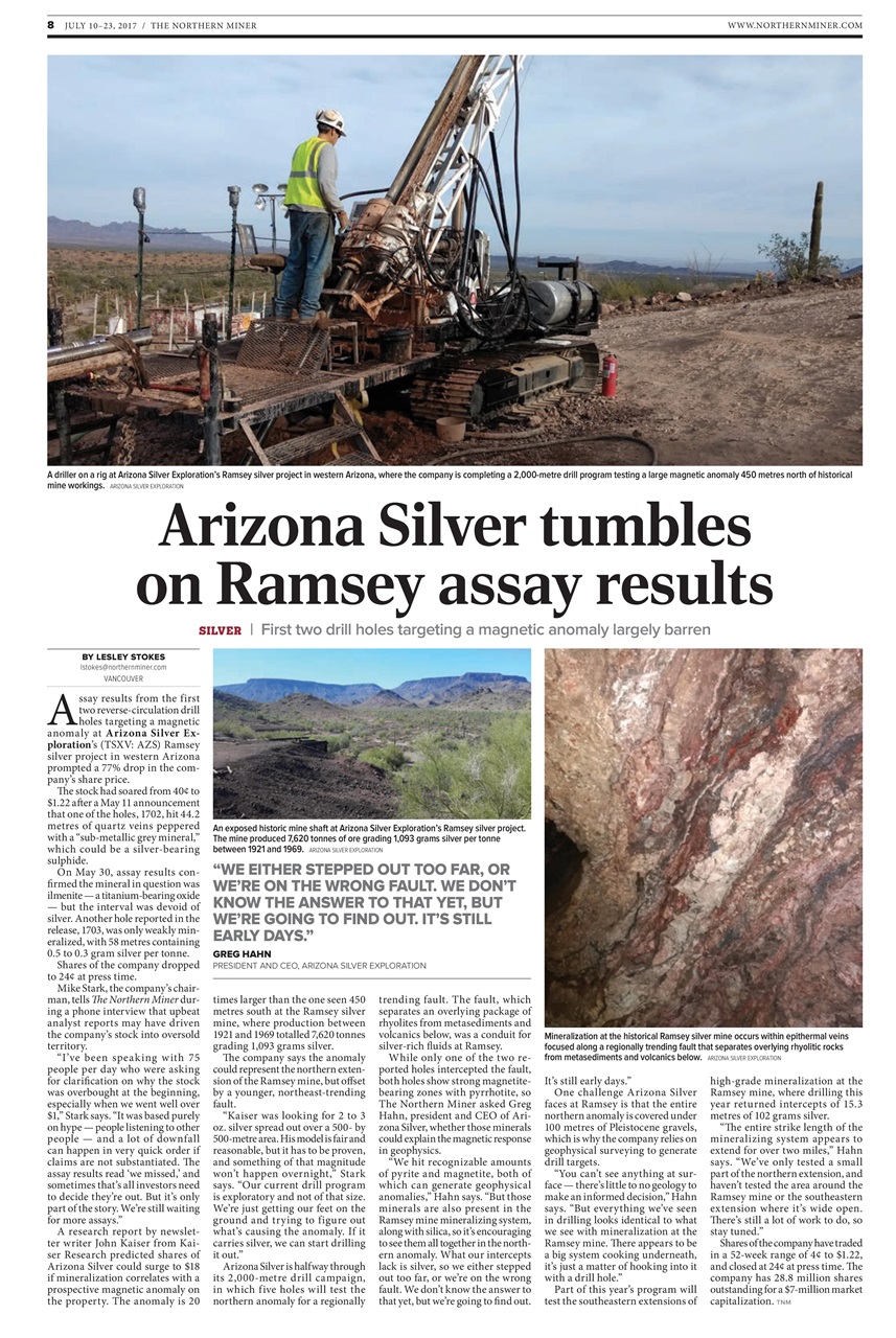 The Northern Miner Preview Pages