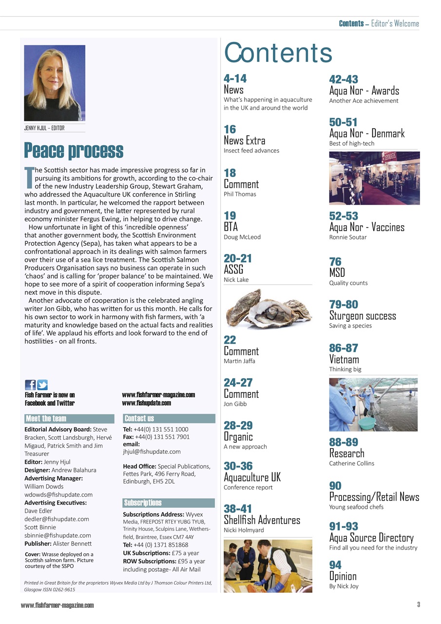 Fish Farmer Magazine Preview Pages