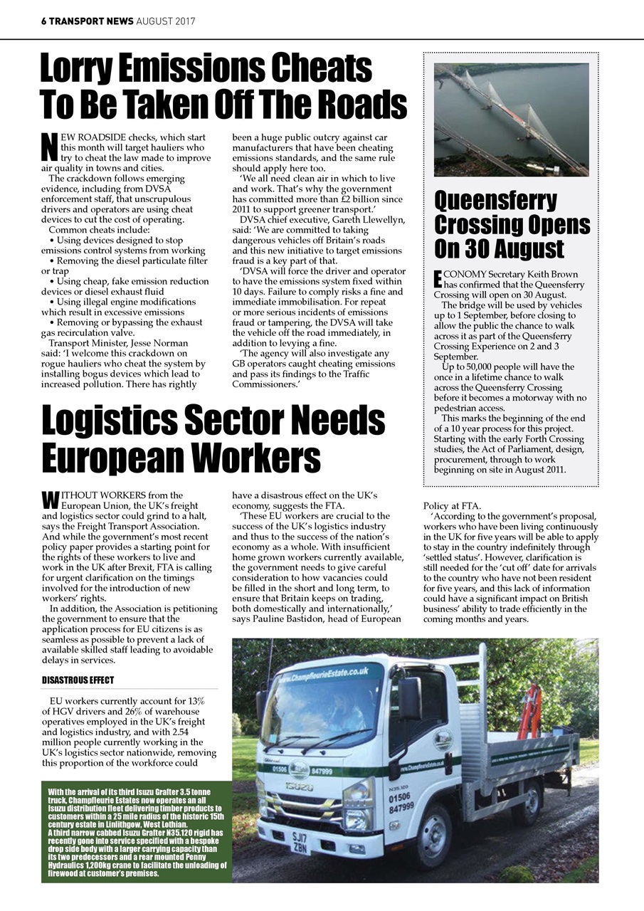 Transport News Preview Pages
