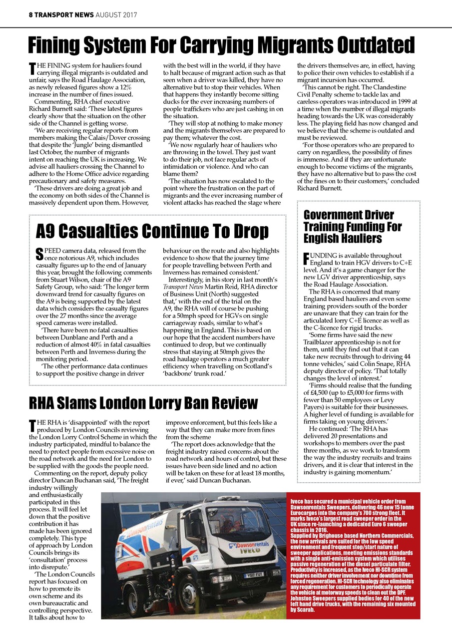 Transport News Preview Pages