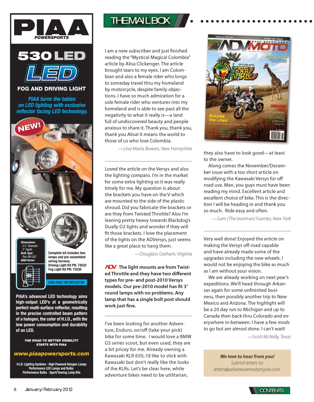 Adventure Motorcycle Preview Pages