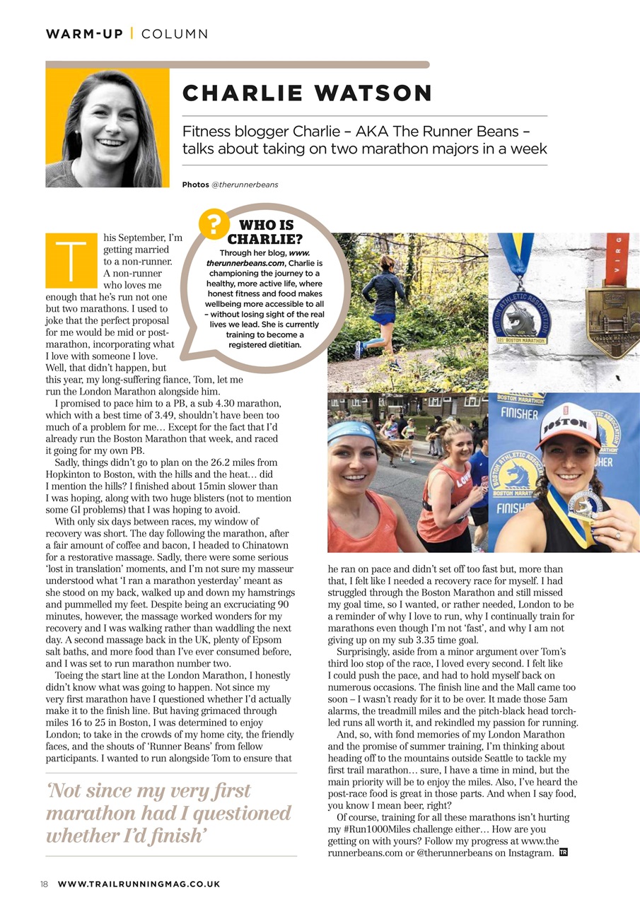 Trail Running Preview Pages