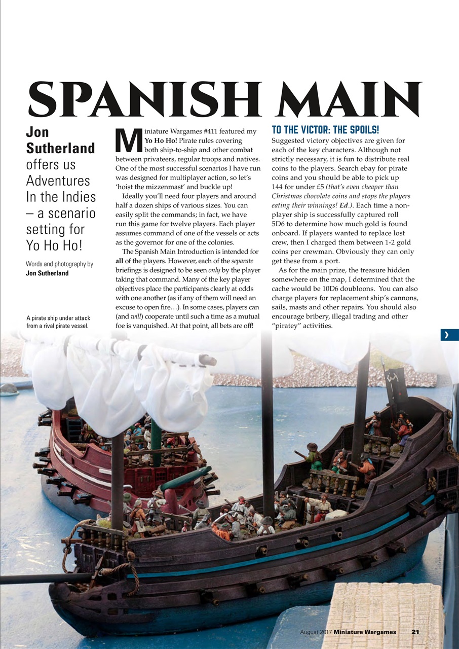 Miniature Wargames Preview Pages