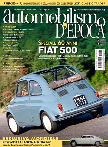 Automobilismo d'Epoca 7 2017 issue Automobilismo d'Epoca 7 2017