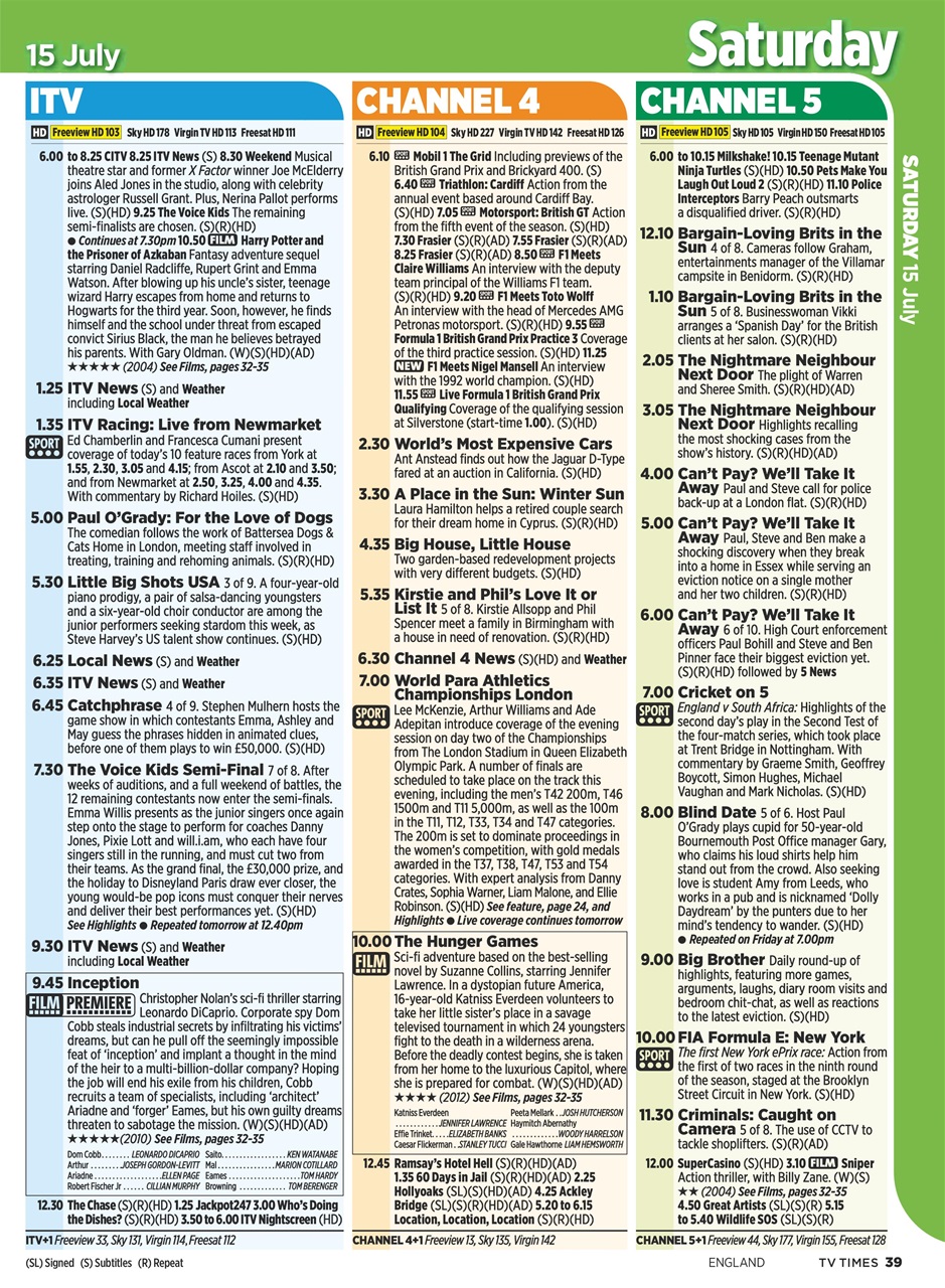 TV Times Preview Pages