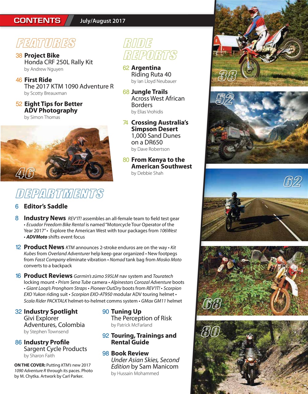 Adventure Motorcycle Preview Pages