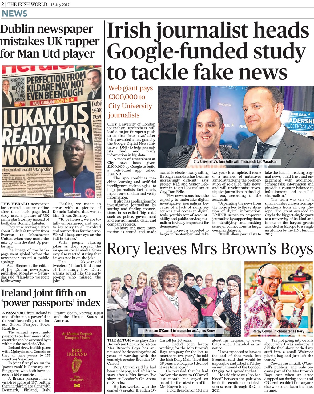 Irish World Preview Pages