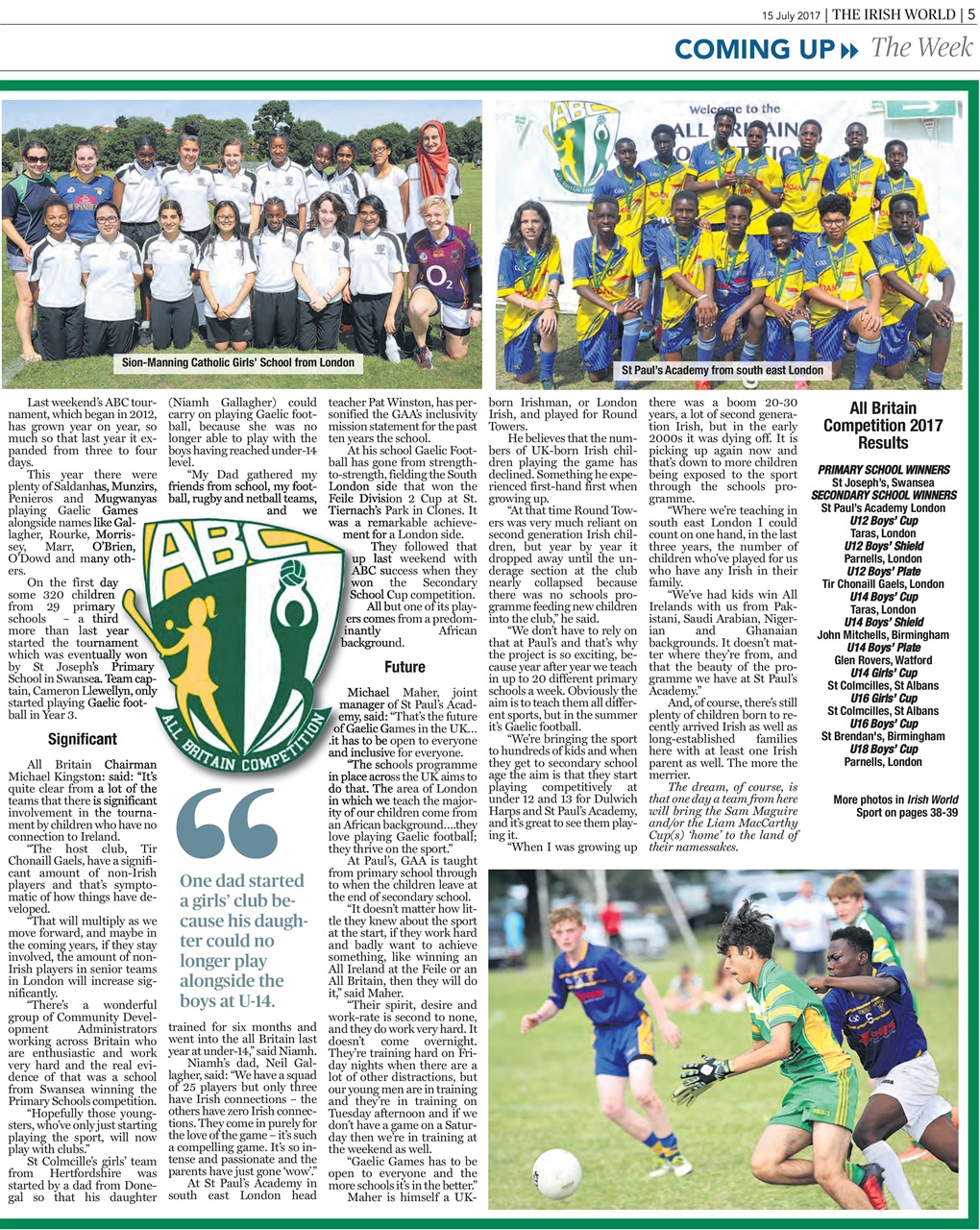 Irish World Preview Pages