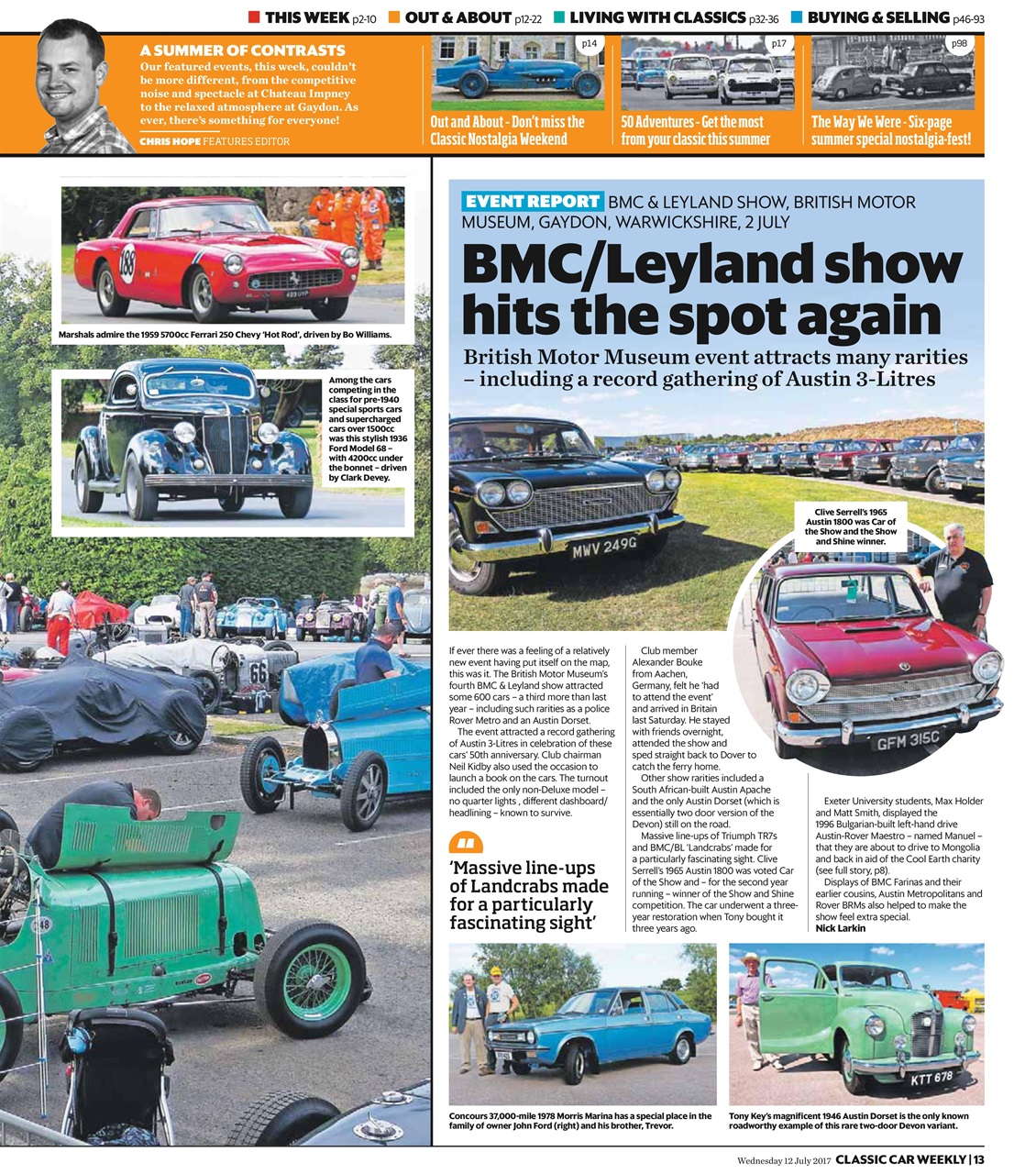 Classic Car Weekly Preview Pages
