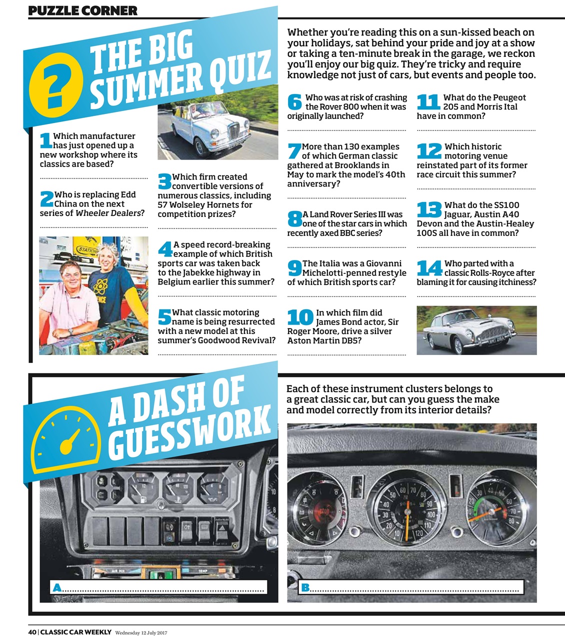 Classic Car Weekly Preview Pages