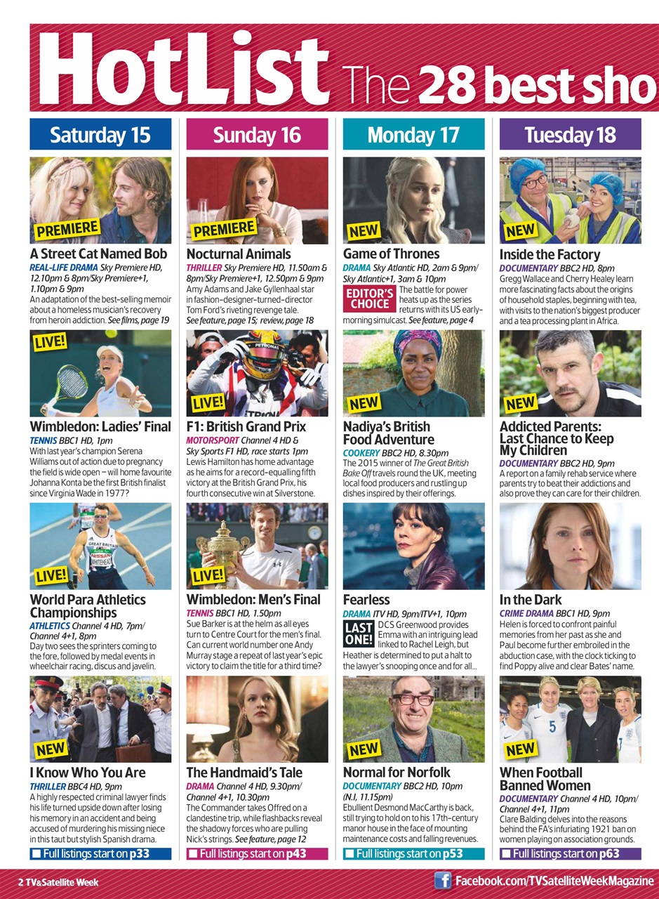 TV & Satellite Week Preview Pages