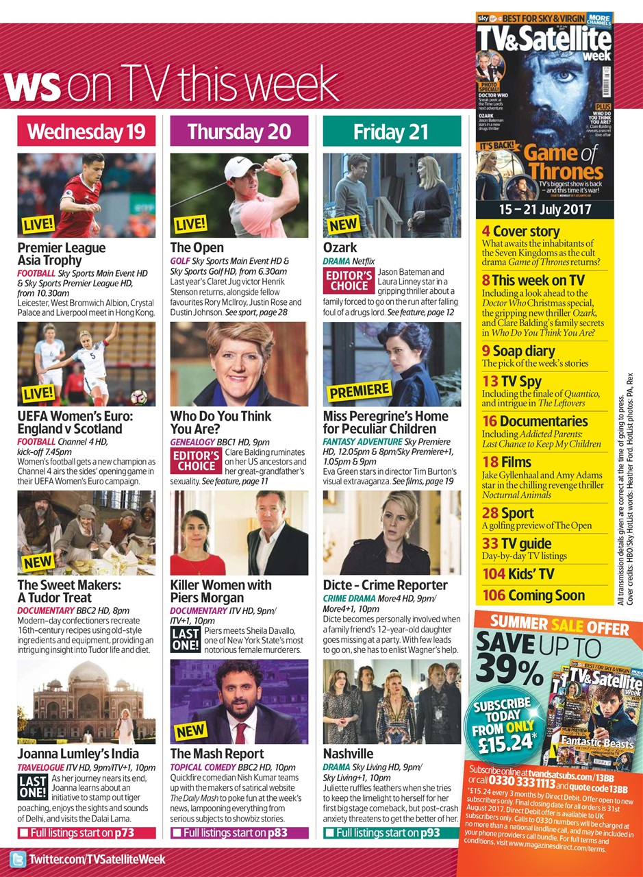 TV & Satellite Week Preview Pages