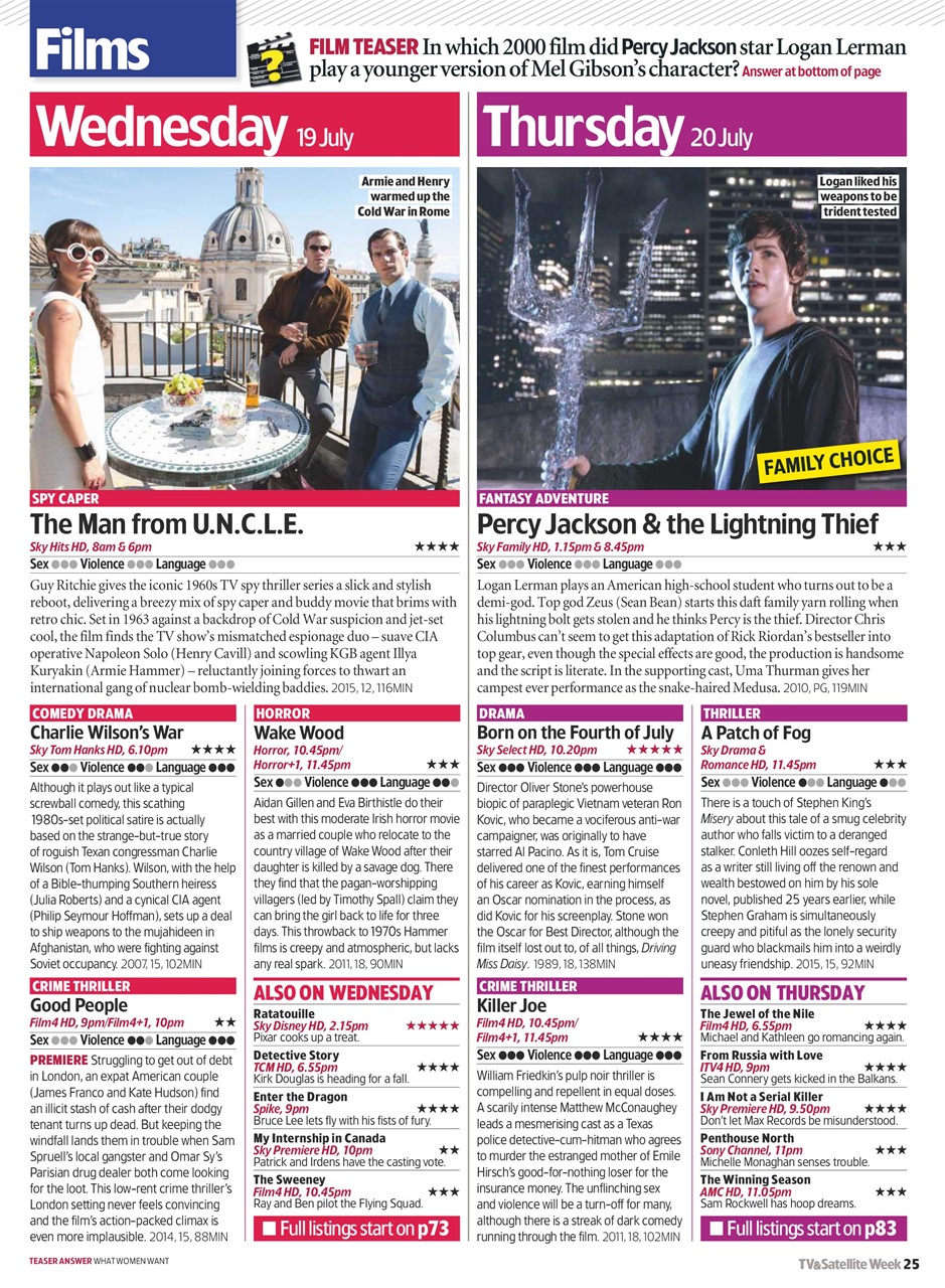TV & Satellite Week Preview Pages