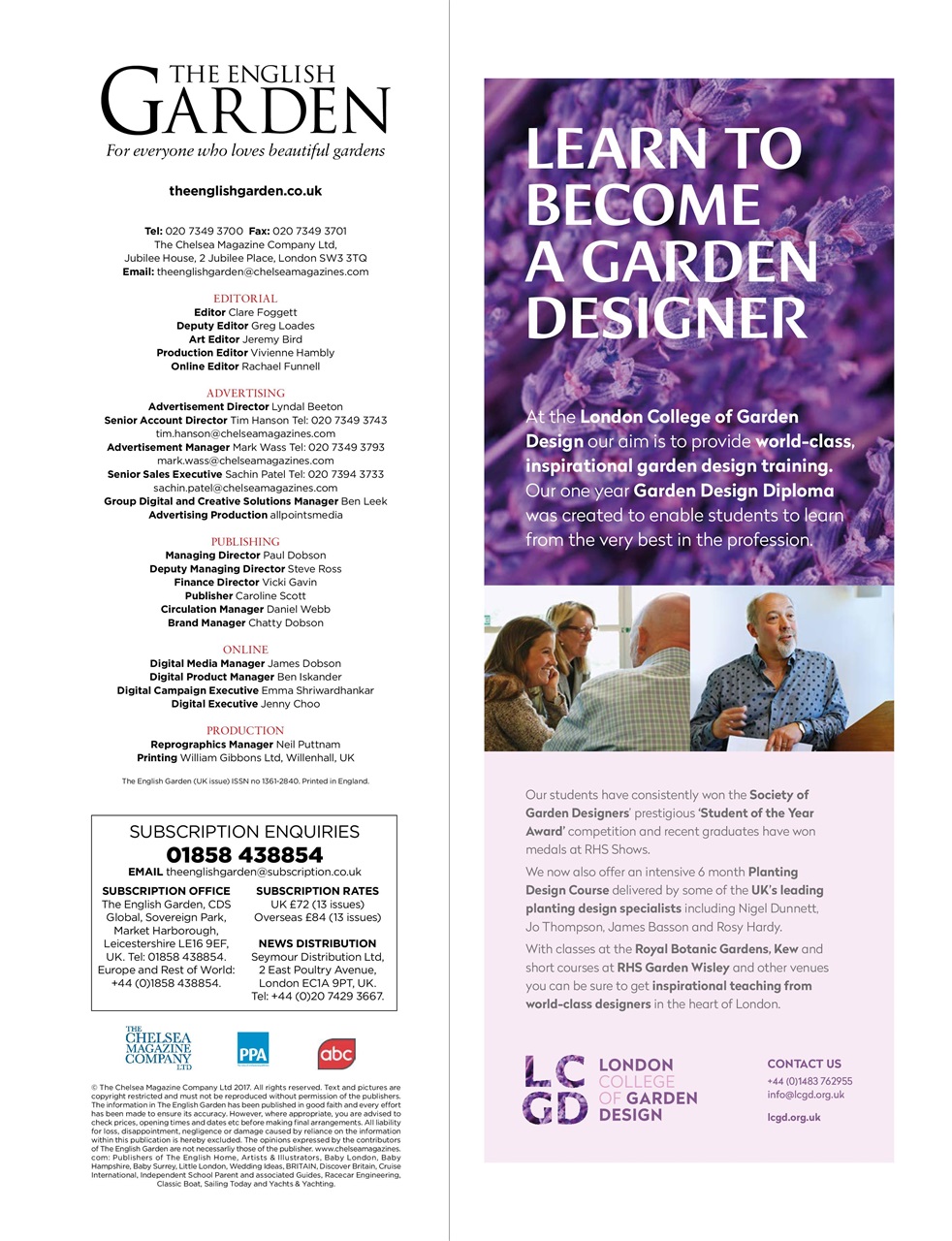 The English Garden Preview Pages