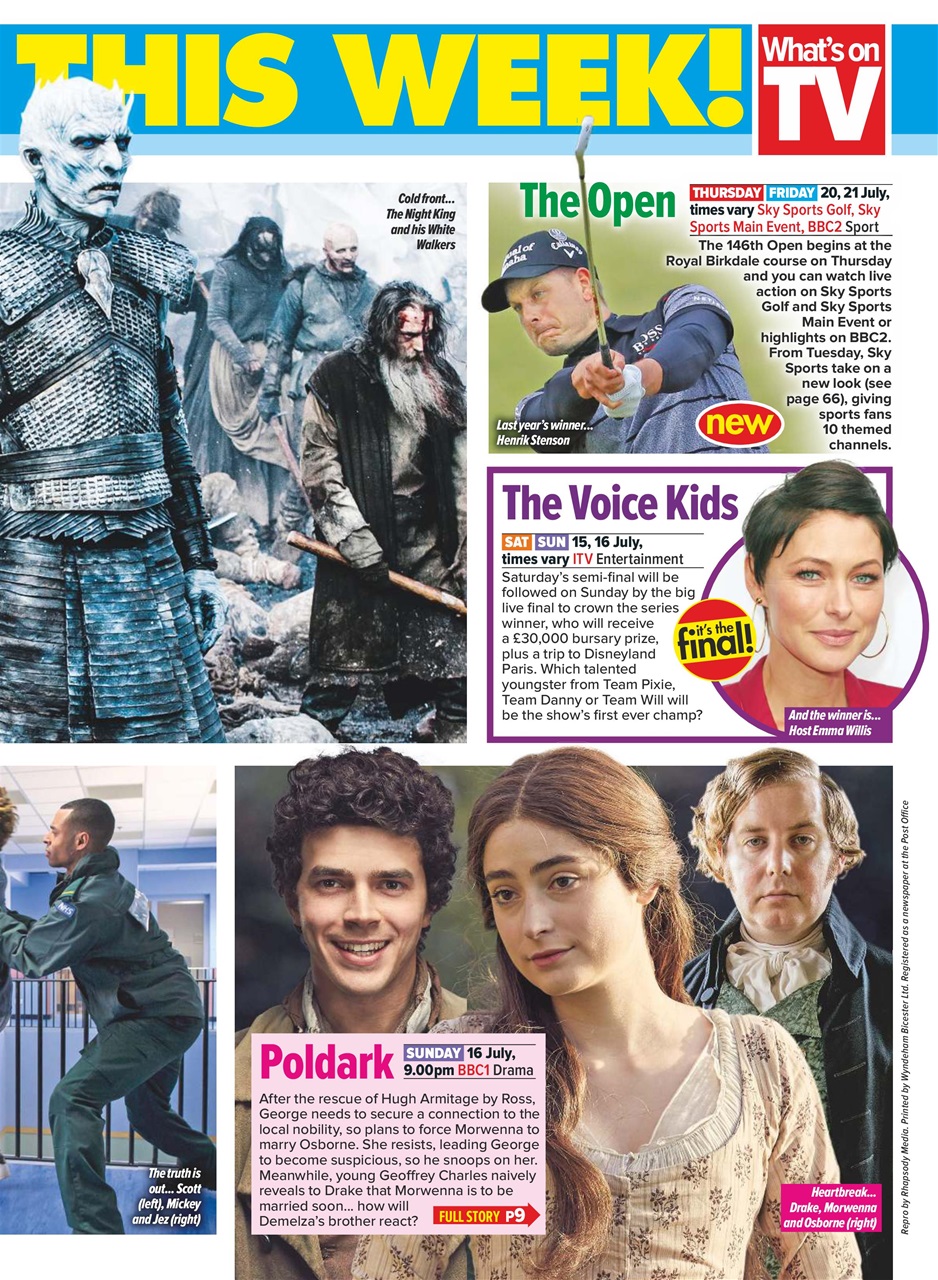 What's on TV Preview Pages