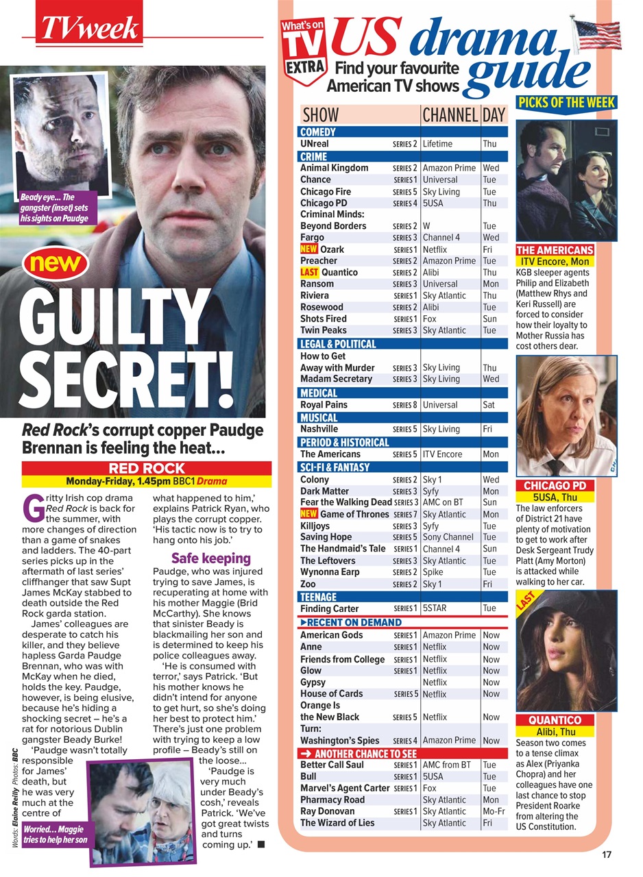 What's on TV Preview Pages