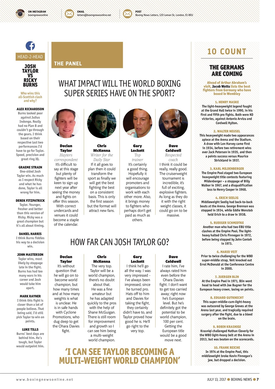 Boxing News Preview Pages