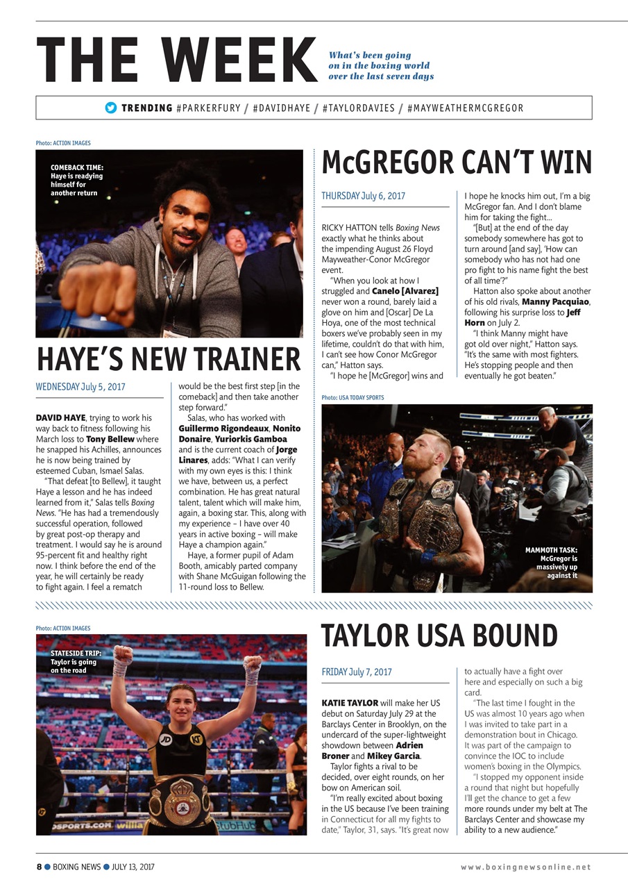 Boxing News Preview Pages