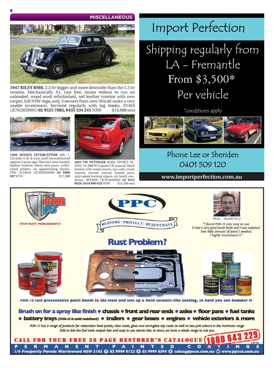 JUST CARS Preview Pages