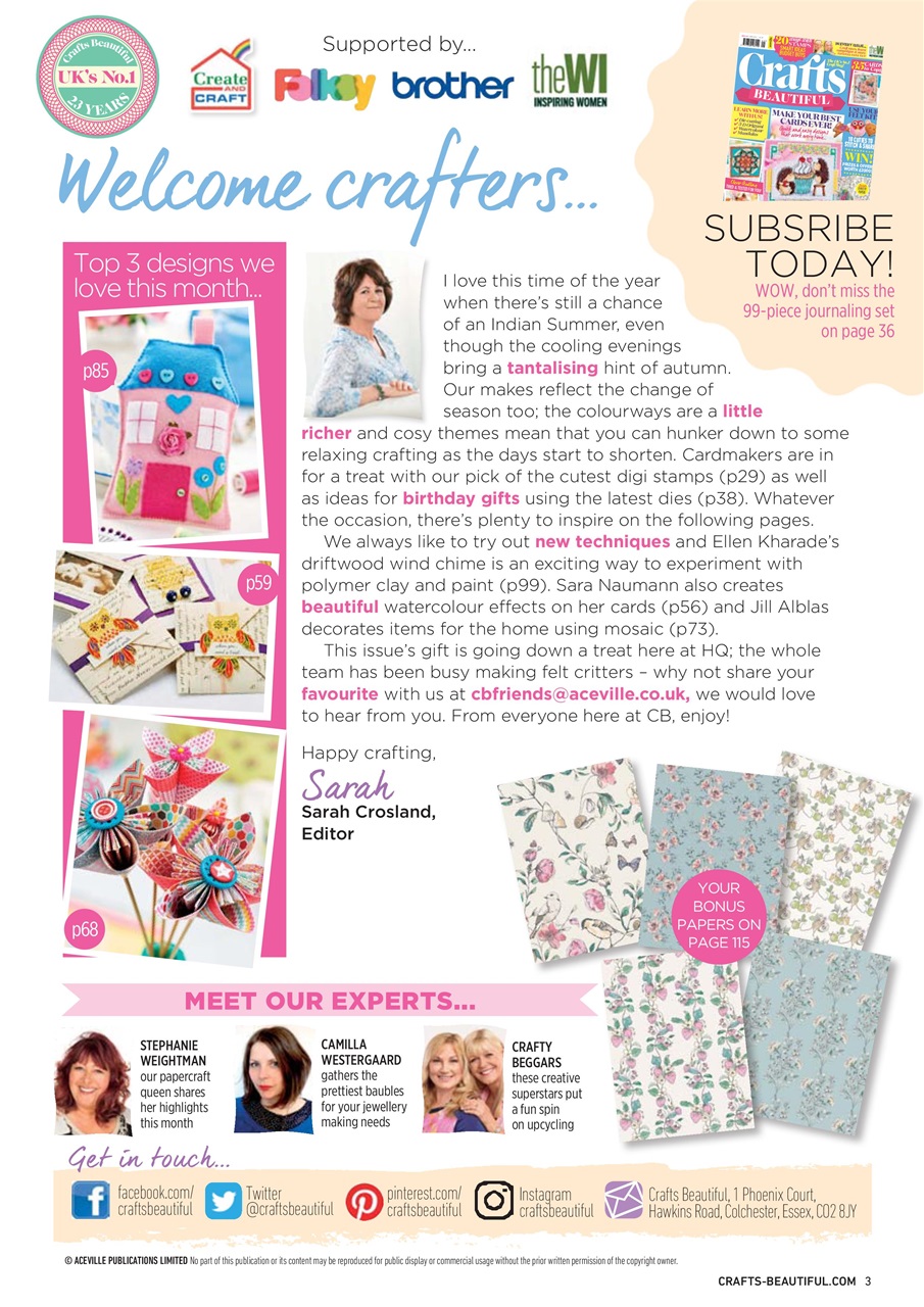 Crafts Beautiful Preview Pages