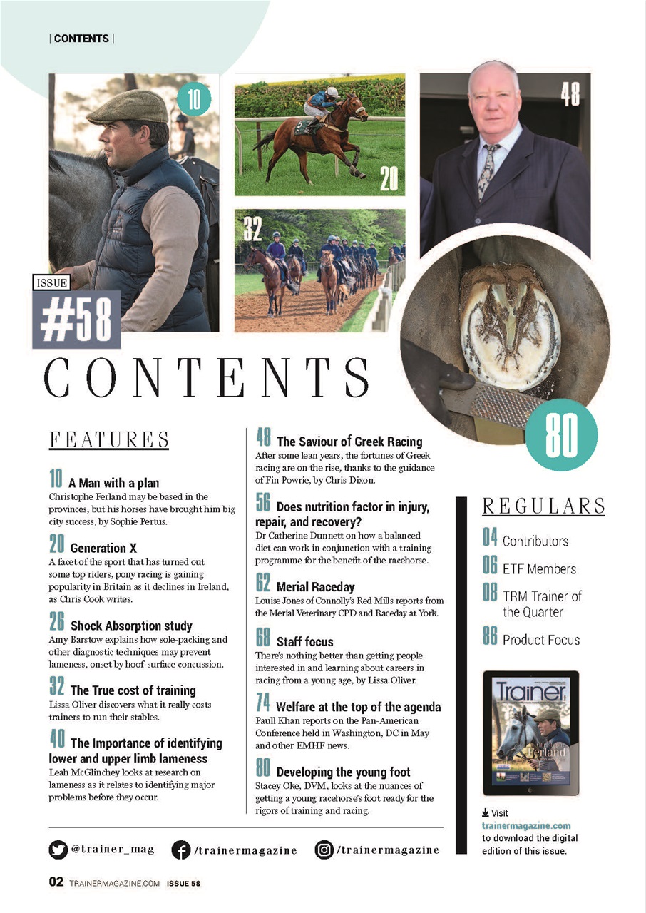 European Trainer Magazine - horse racing Preview Pages