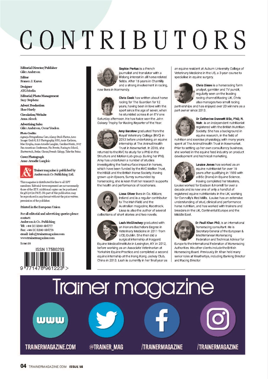 European Trainer Magazine - horse racing Preview Pages