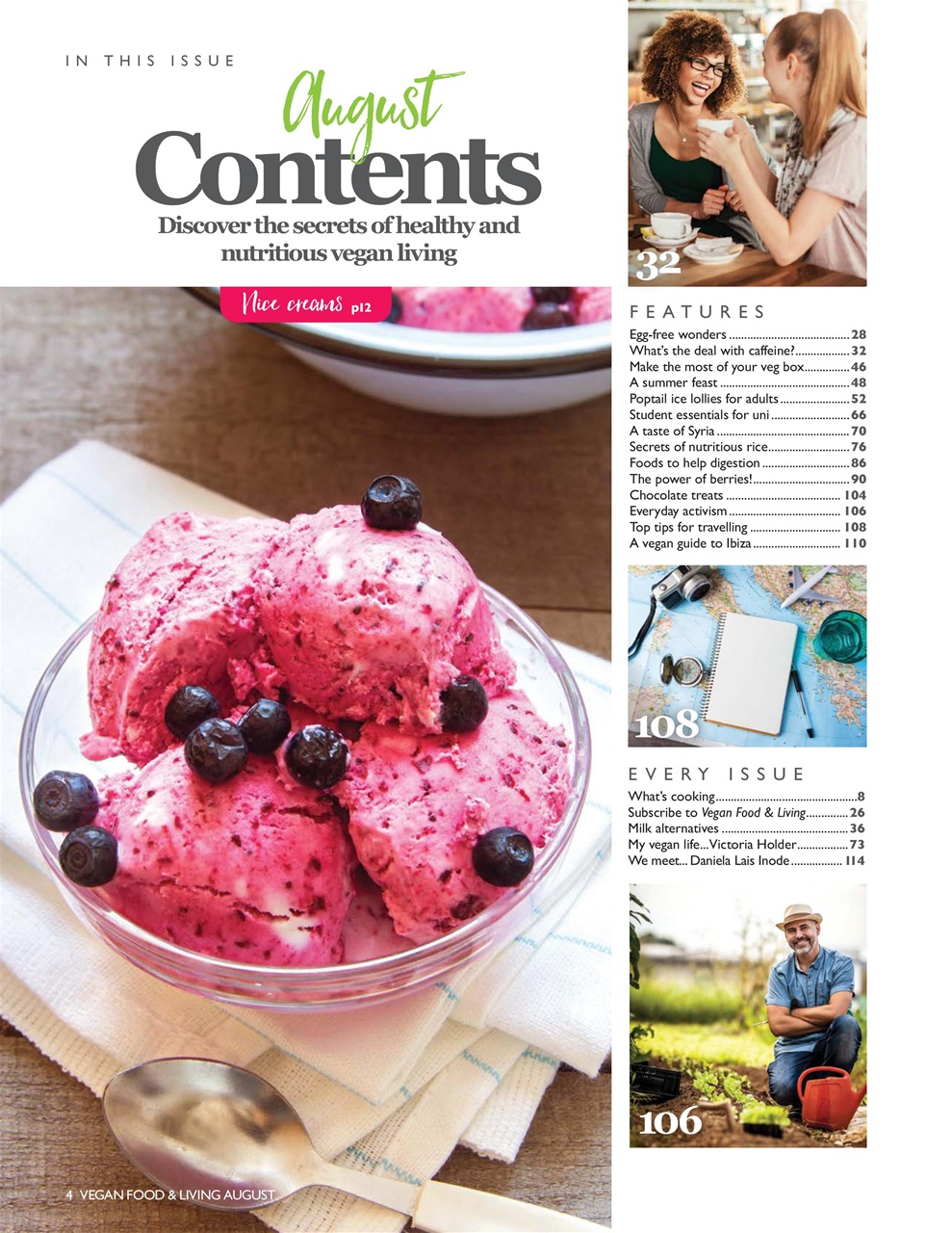 Vegan Food & Living Magazine Preview Pages