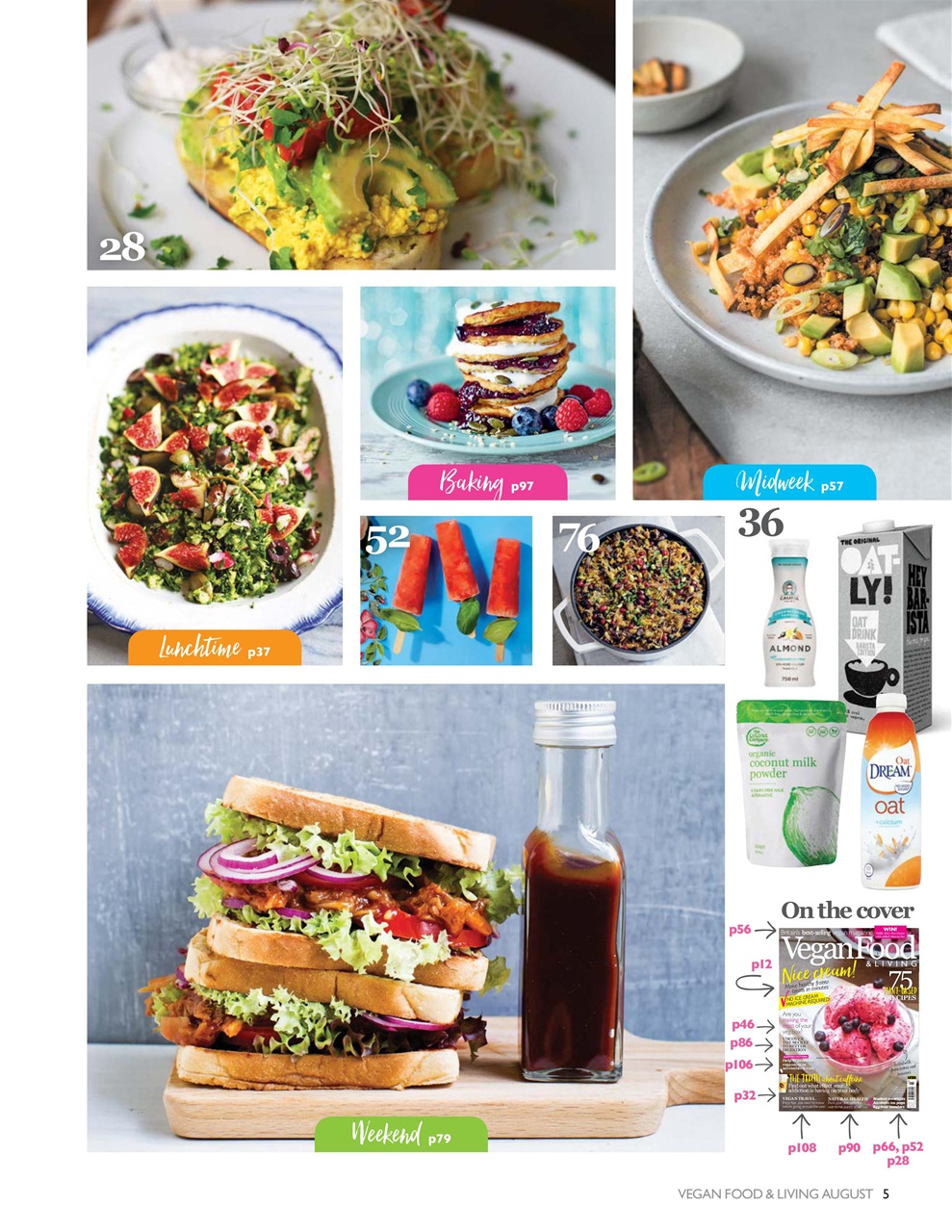 Vegan Food & Living Magazine Preview Pages