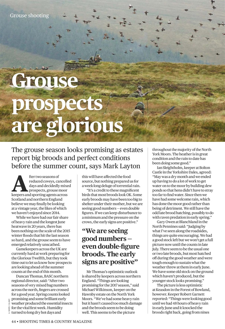 Shooting Times & Country Preview Pages