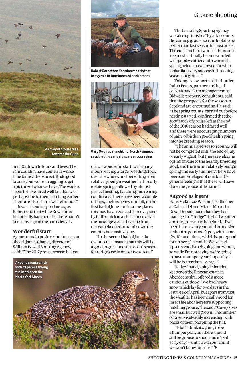 Shooting Times & Country Preview Pages