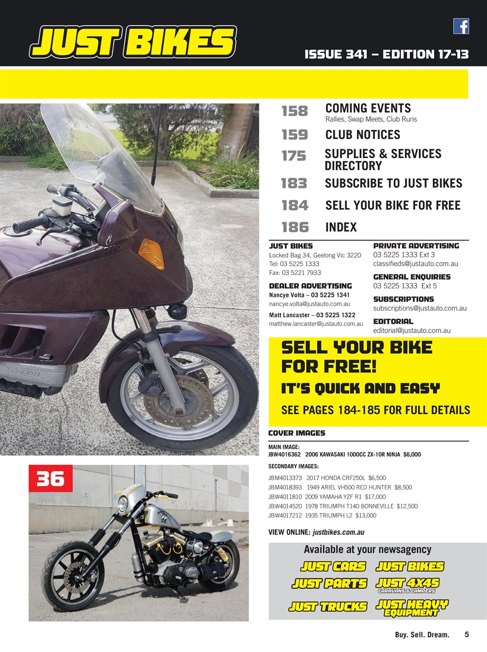 JUST BIKES Preview Pages