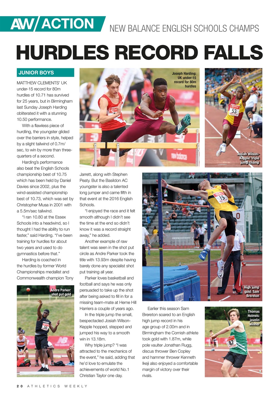 AW – Athletics Weekly Magazine Preview Pages