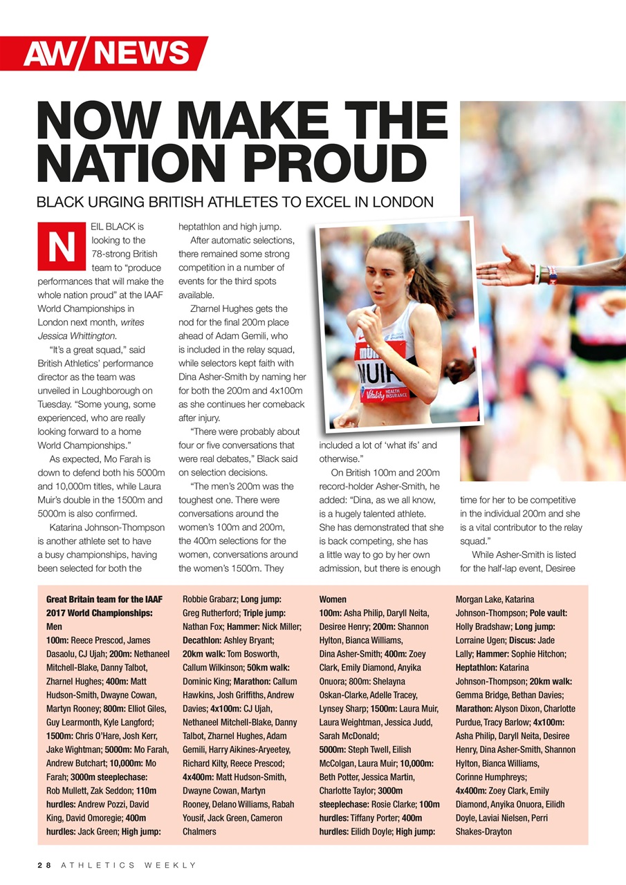 AW – Athletics Weekly Magazine Preview Pages