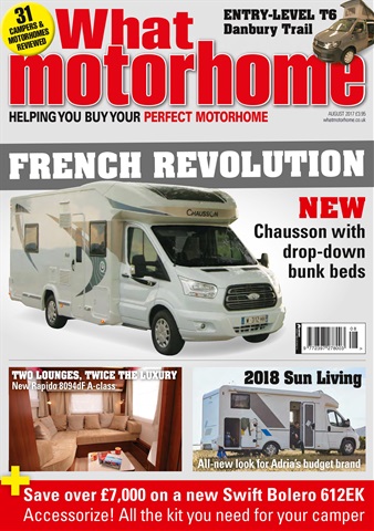 What Motorhome magazine issue August  2017