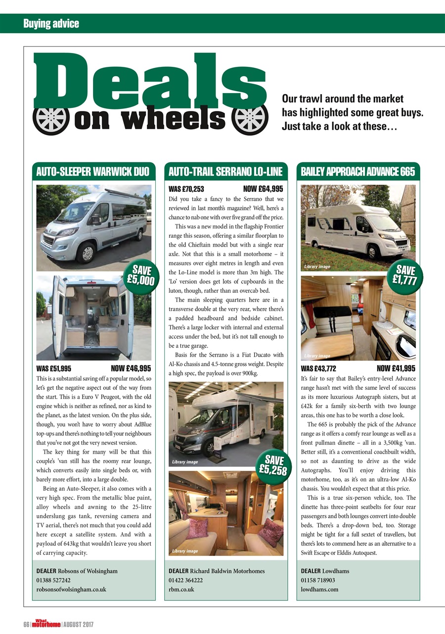 What Motorhome magazine Preview Pages