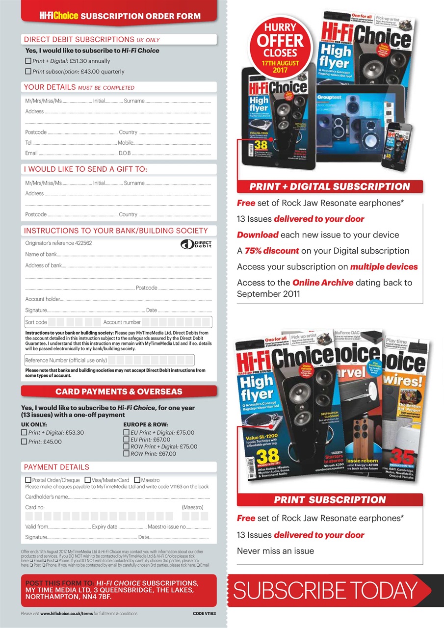 Hi-Fi Choice Preview Pages