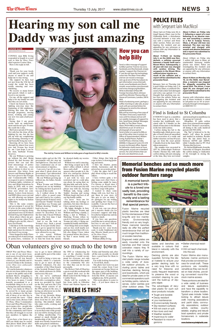 The Oban Times & Lochaber Times Preview Pages