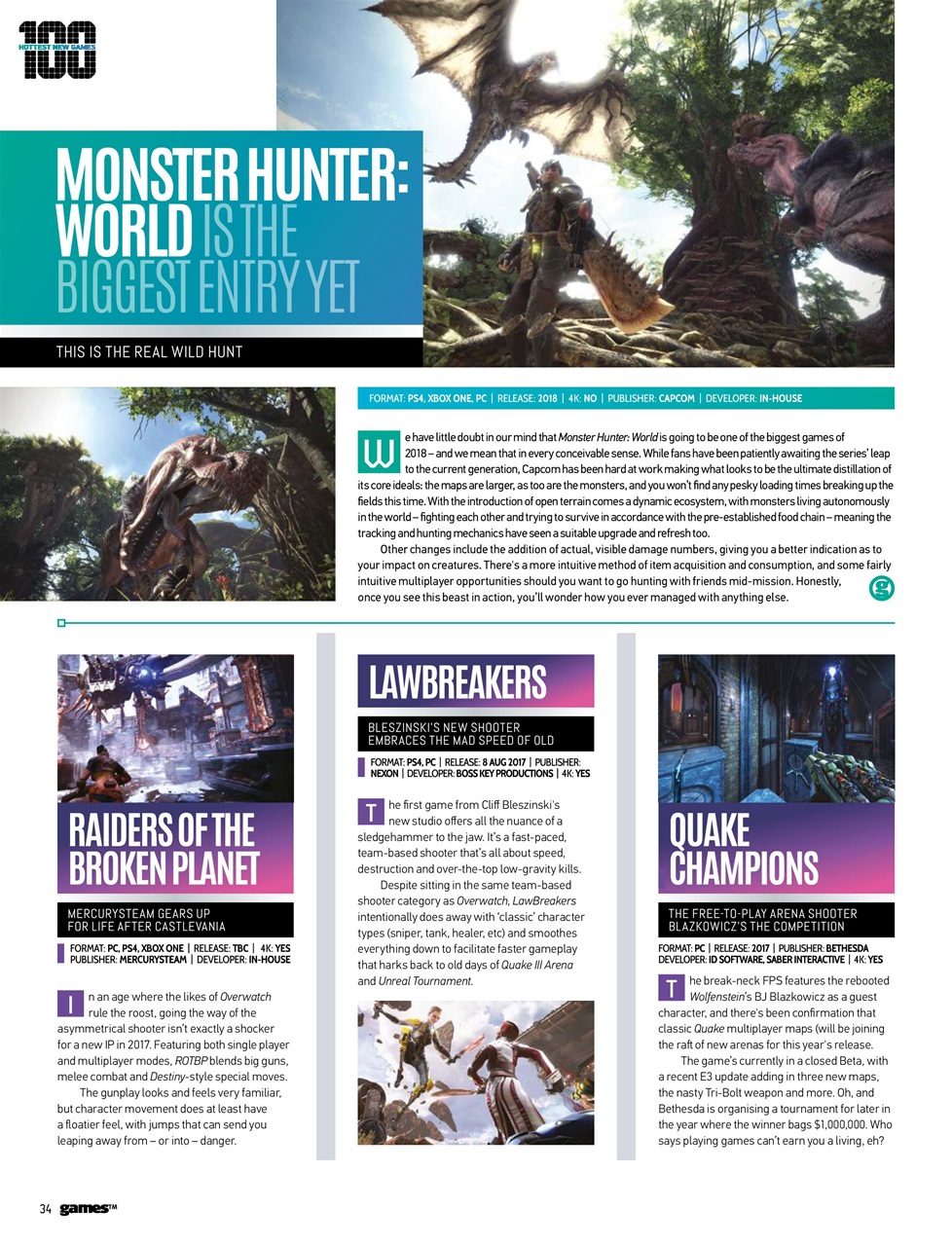 games (TM) Preview Pages