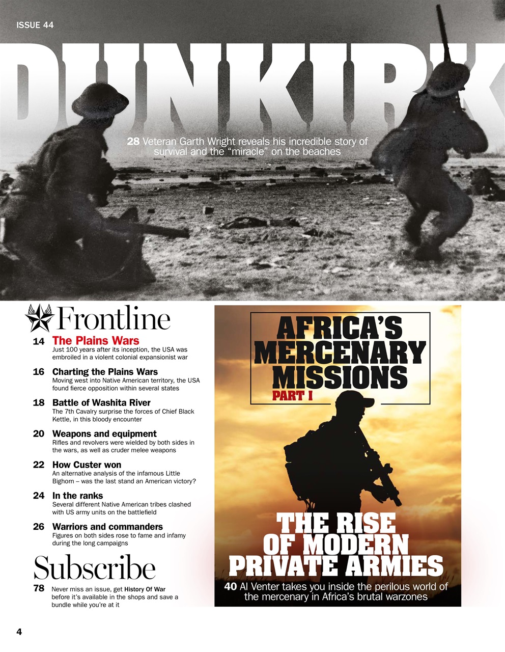 History of War Preview Pages