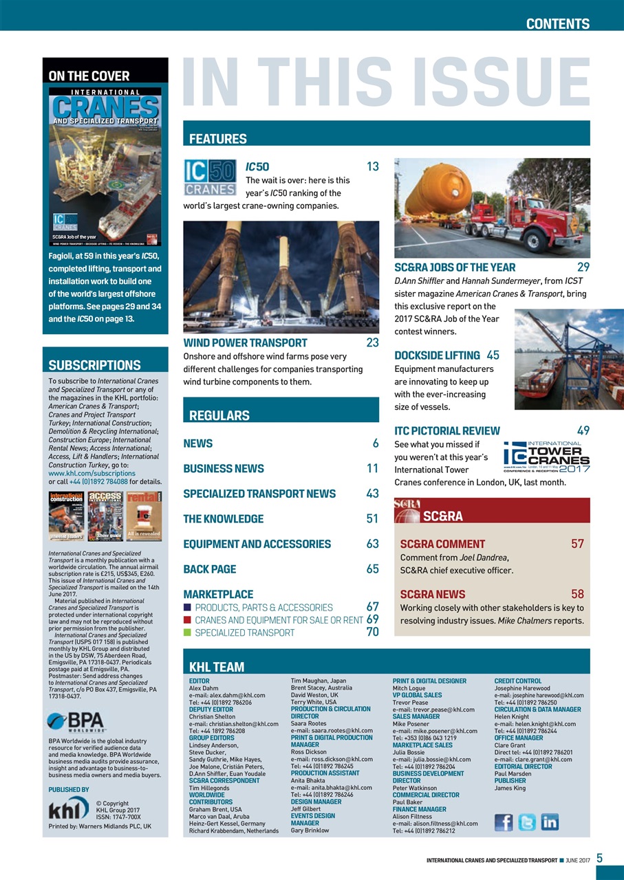 Int. Cranes and Specialized Transp Preview Pages