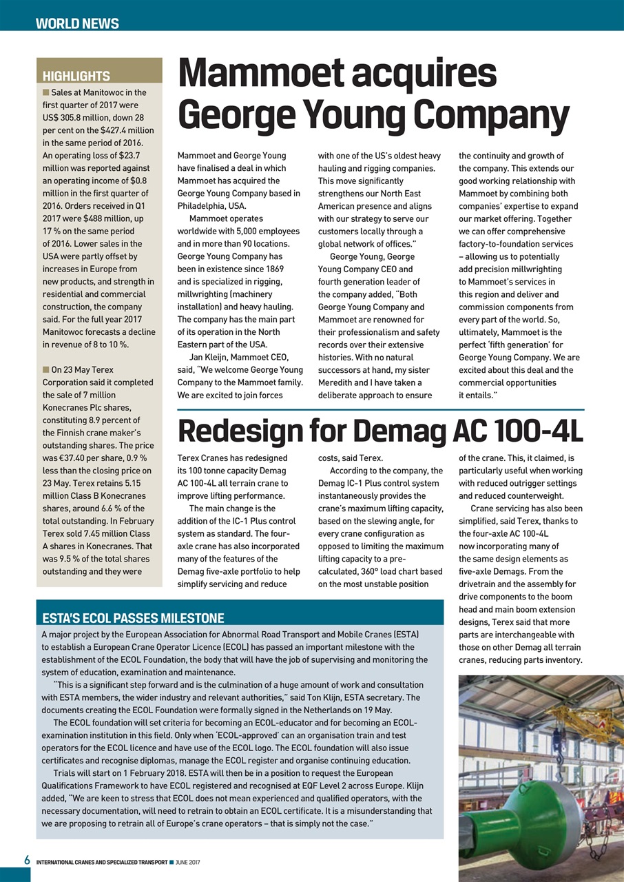 Int. Cranes and Specialized Transp Preview Pages