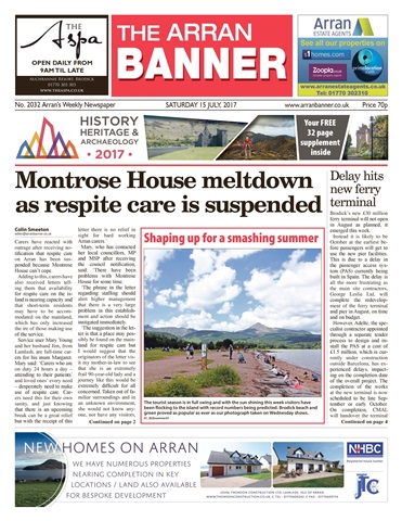 Arran Banner issue 15th July 2017