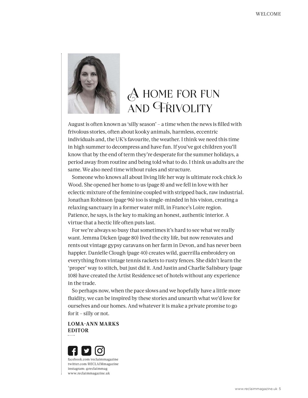 Reclaim Preview Pages