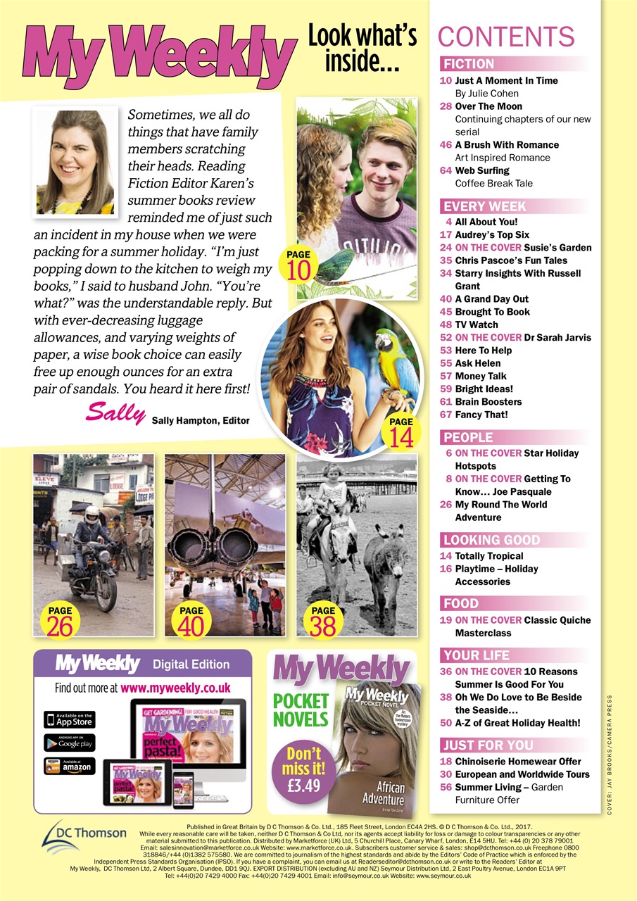 My Weekly Preview Pages