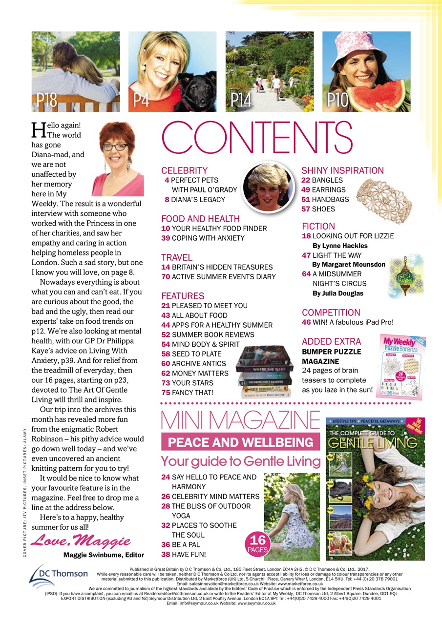 My Weekly Special Preview Pages