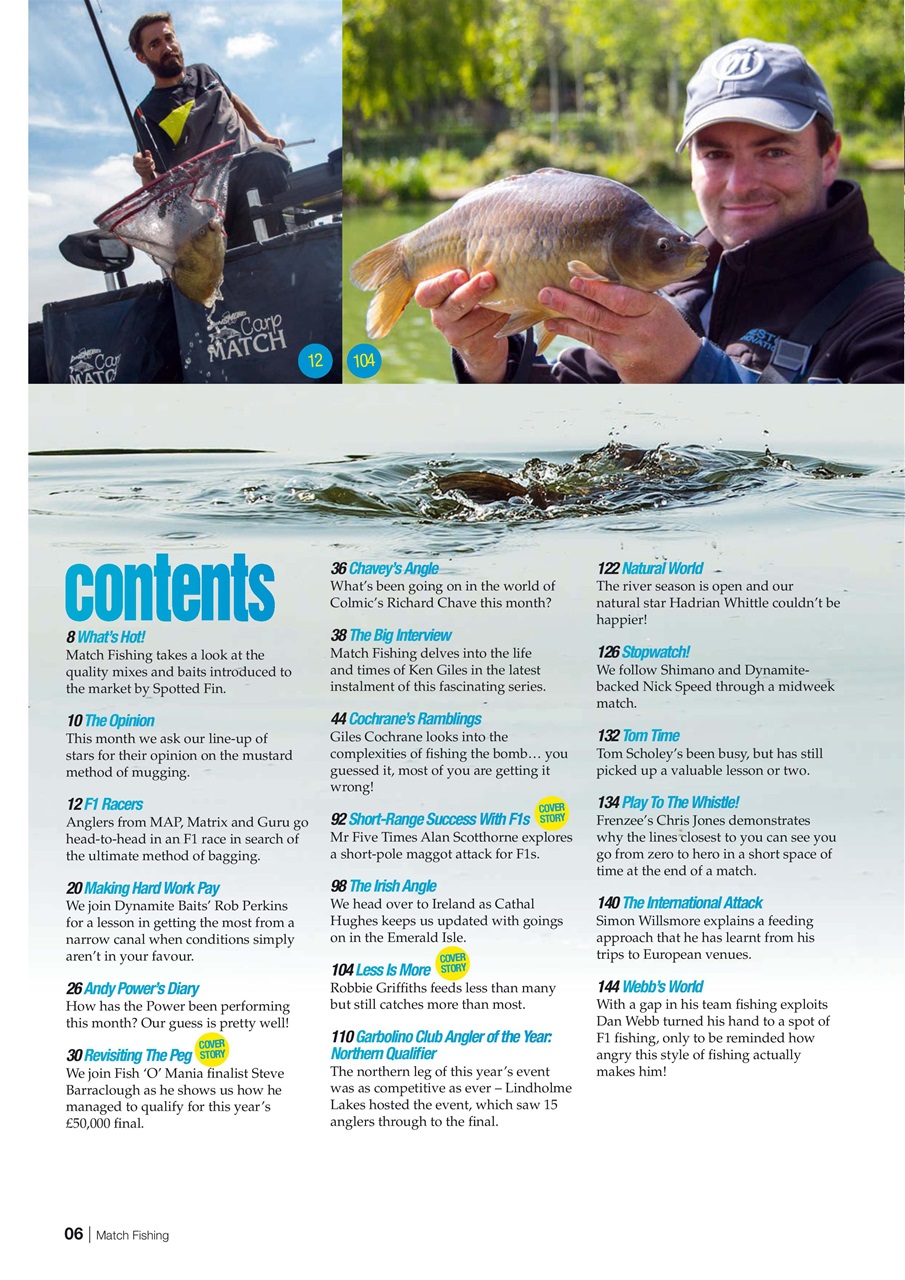 Match Fishing Preview Pages