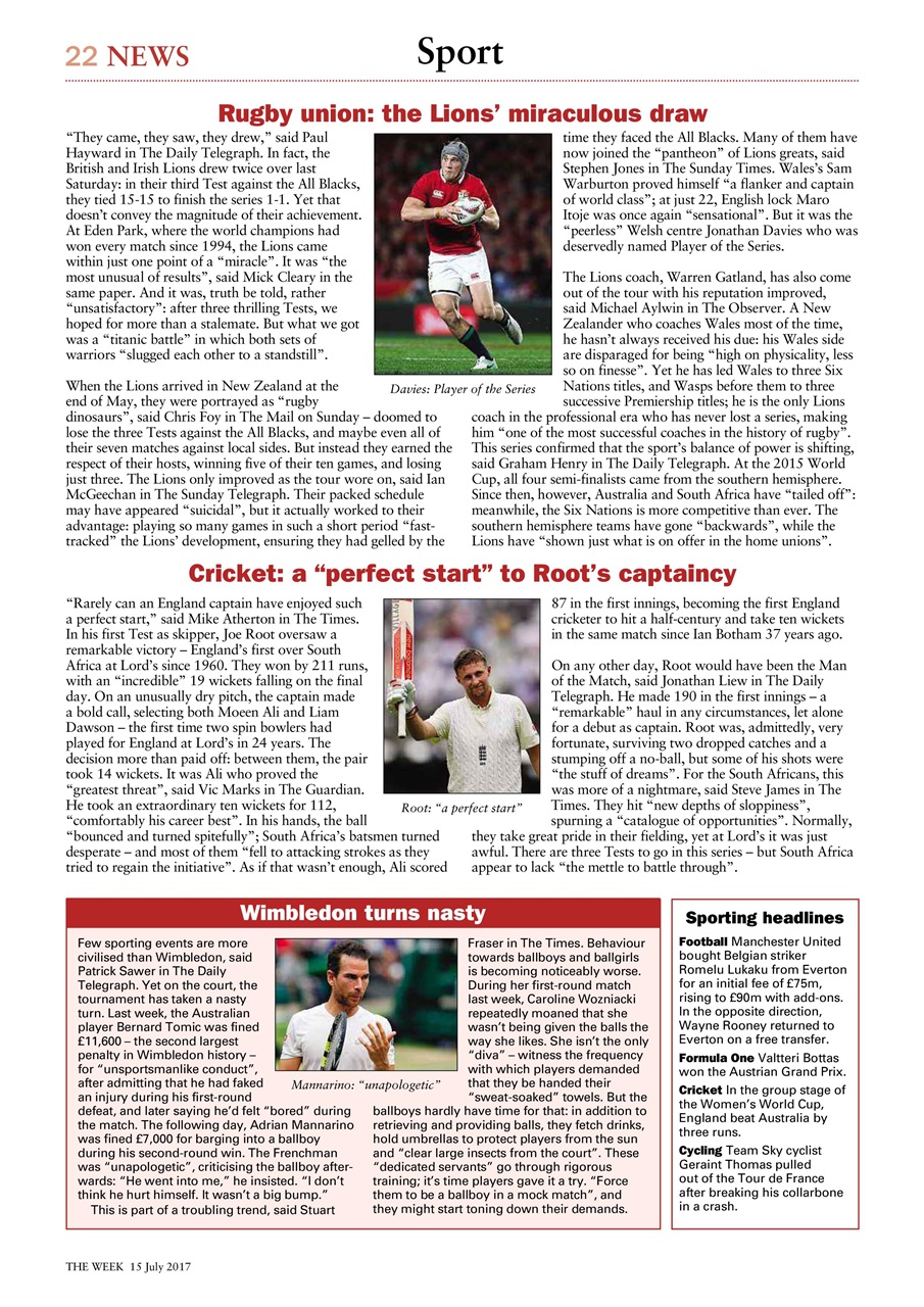 The Week Preview Pages