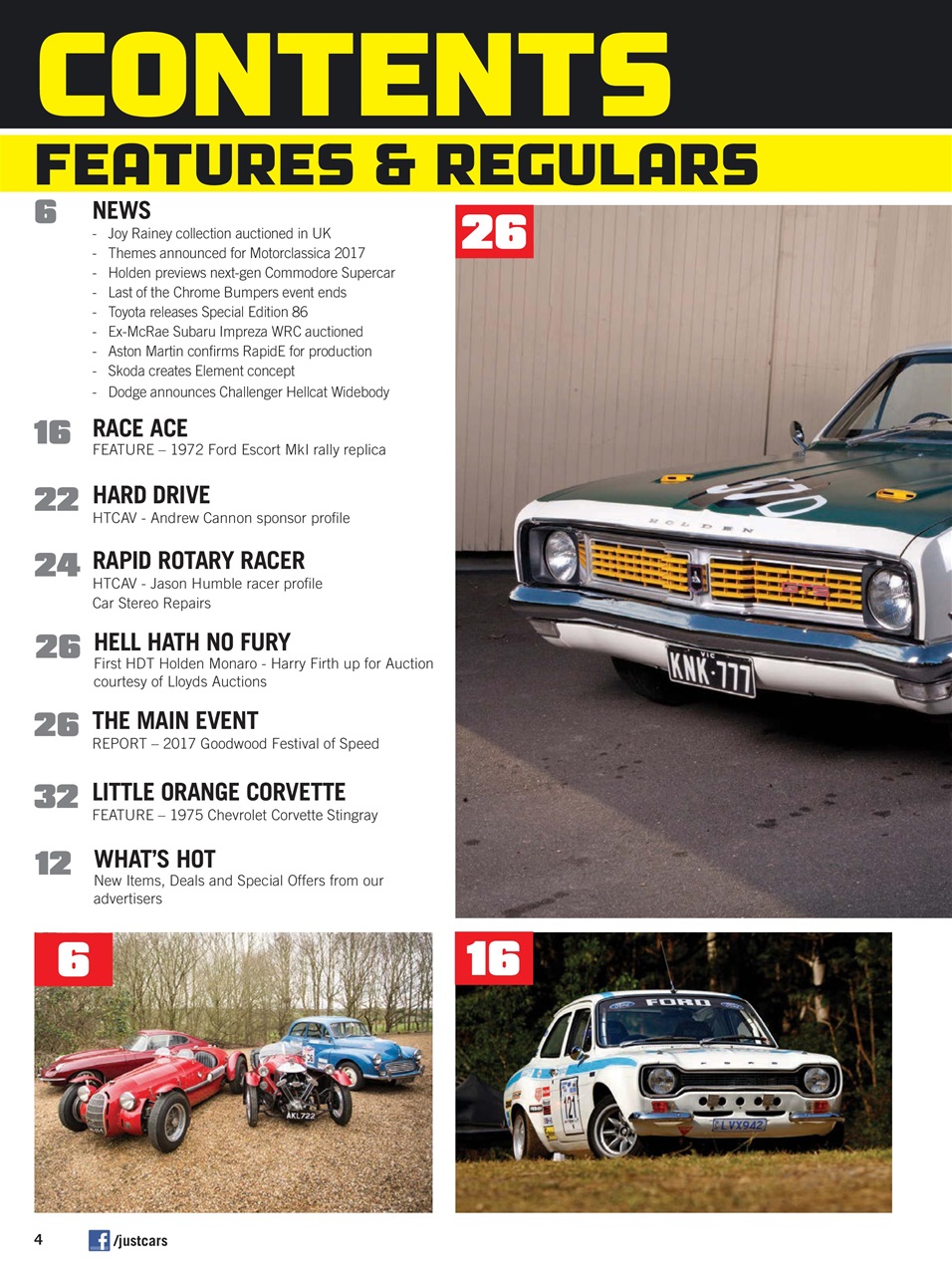 JUST CARS Preview Pages