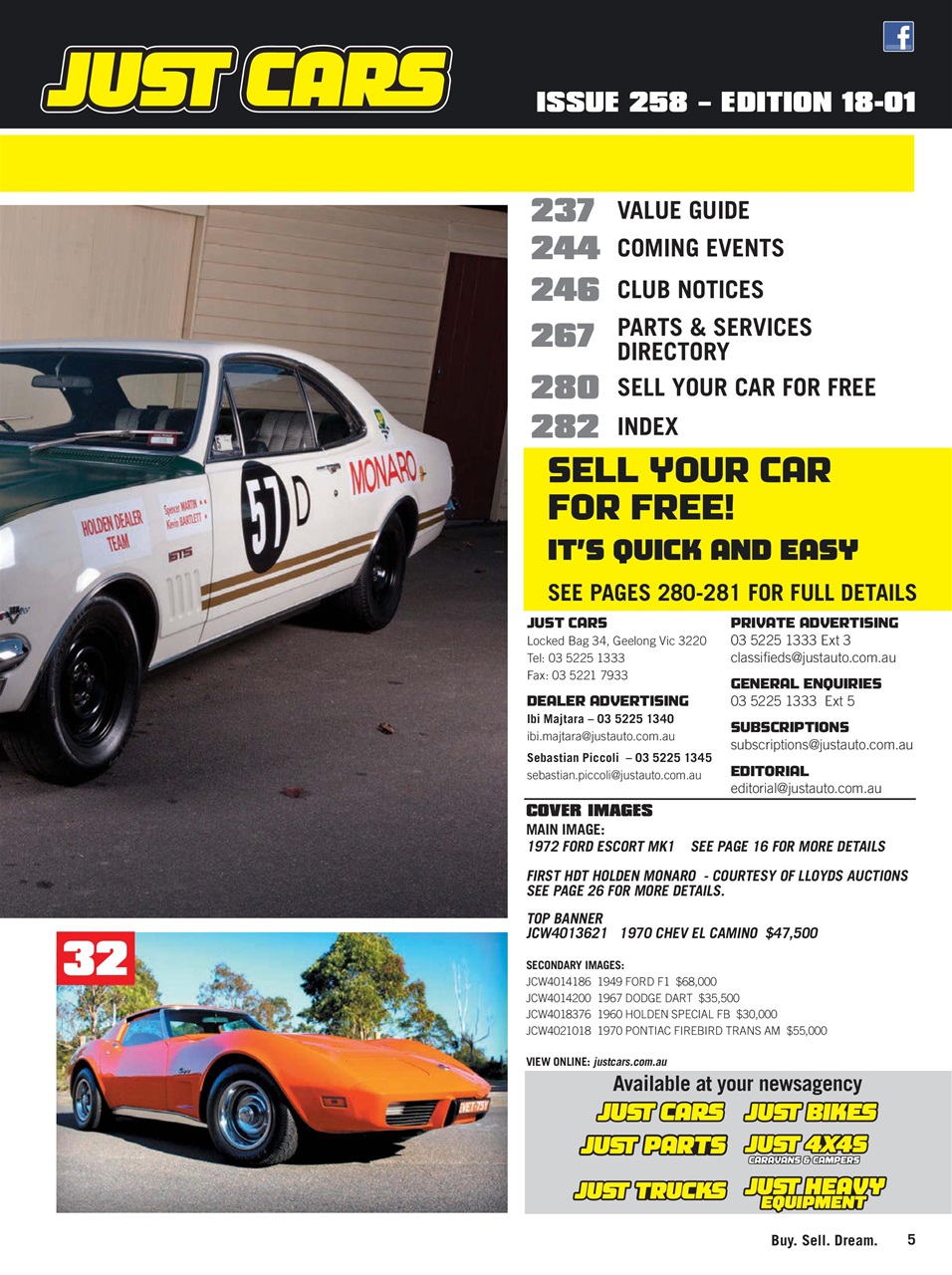 JUST CARS Preview Pages