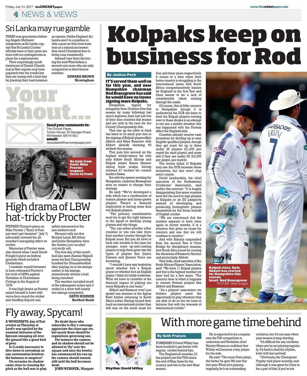 The Cricket Paper Preview Pages